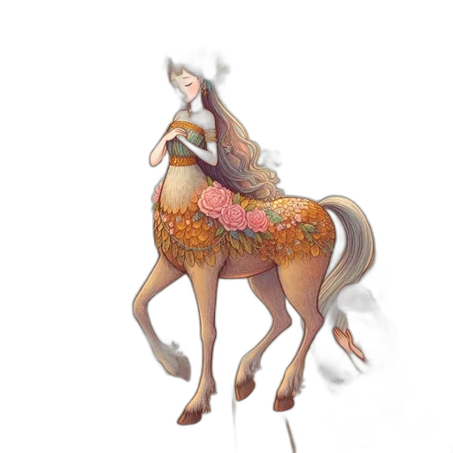 dress, staff, animal, dragon transparent PNG cut-out