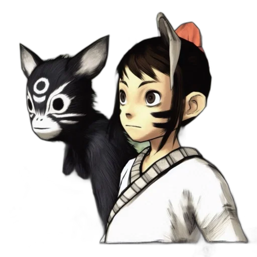 mask, staff, animal, creature transparent PNG cut-out