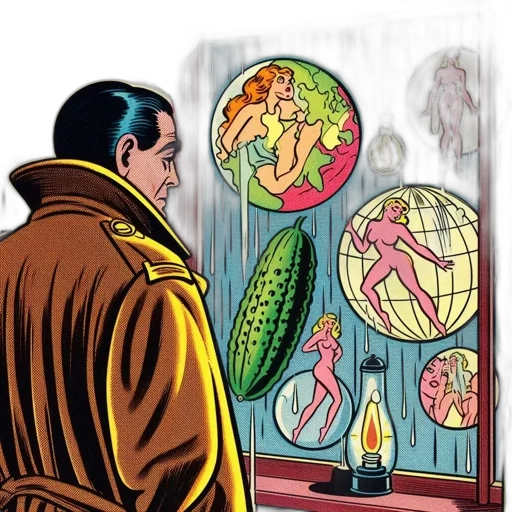 jacket, comic book art, concept art, outer space transparent PNG cut-out