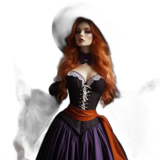 dress, fantasy art, concept art, photorealistic transparent PNG cut-out