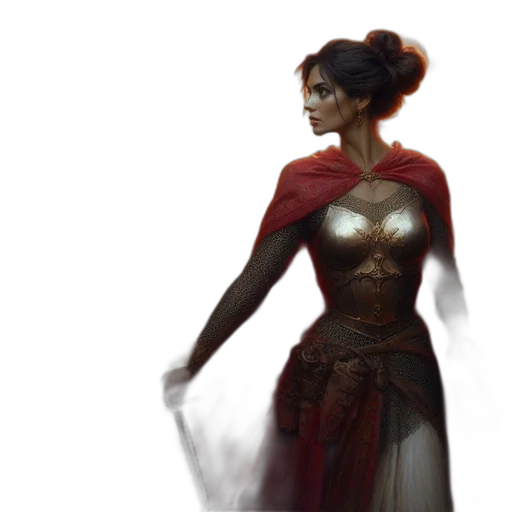 dress, staff, concept art, fantasy art transparent PNG cut-out