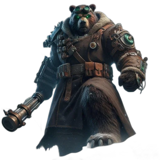 staff, creature, weapon, robot transparent PNG cut-out