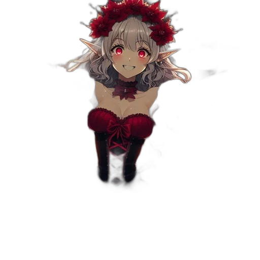 flower, creature, crown, mask transparent PNG cut-out