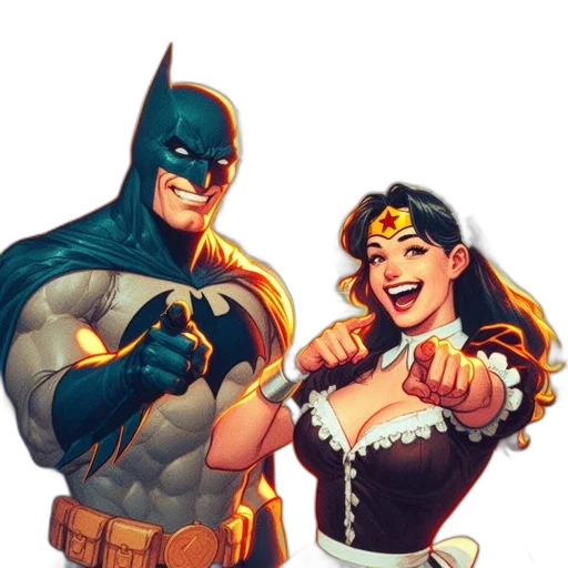 comic book art, concept art, cartoon, fantasy art transparent PNG cut-out