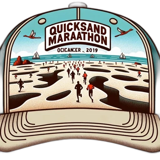 cap, displays, quicksand, marathon transparent PNG cut-out