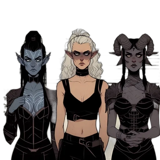 comic book art, concept art, fantasy art, cartoon transparent PNG cut-out