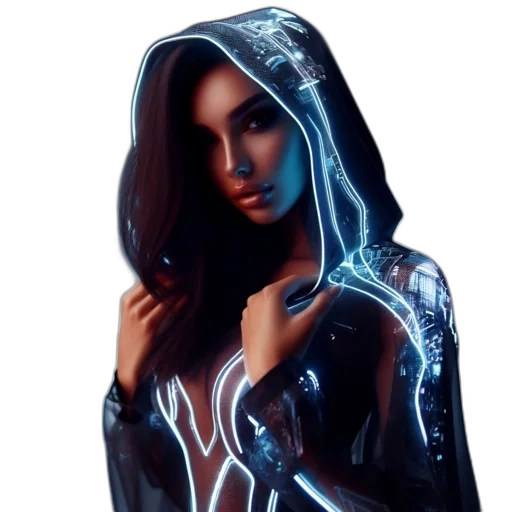 jacket, dress, jewelry, fantasy art transparent PNG cut-out