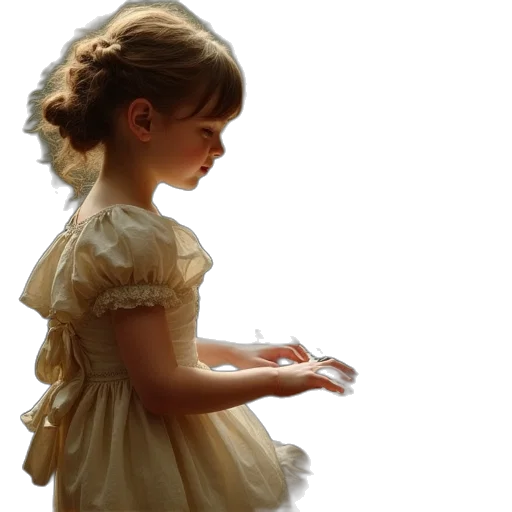 dress, jewelry, crown, face transparent PNG cut-out