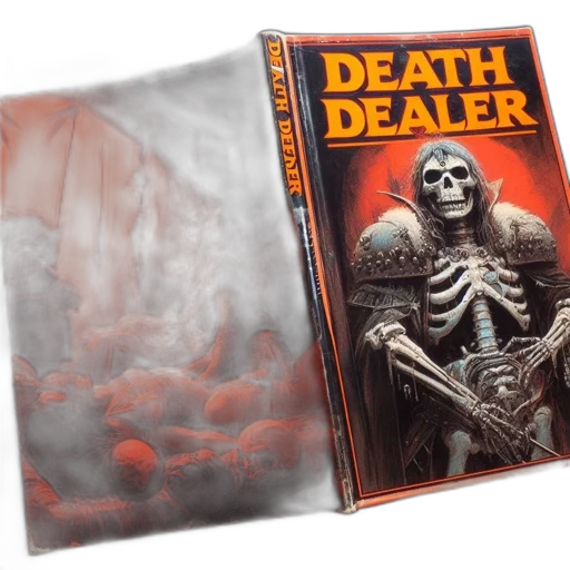 book, cover, features, skeletal transparent PNG cut-out