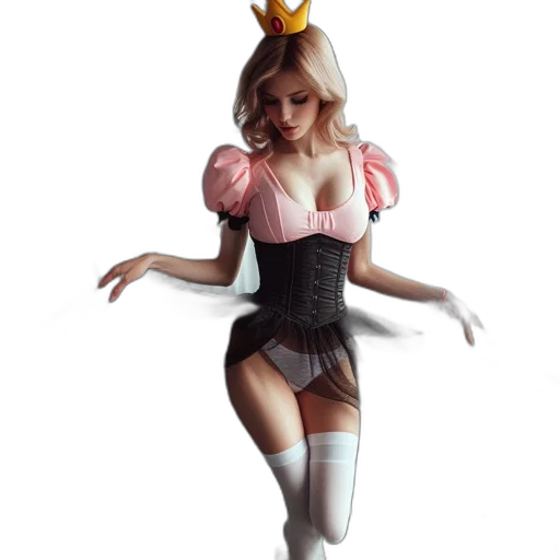 dress, concept art, 3d render, fantasy art transparent PNG cut-out