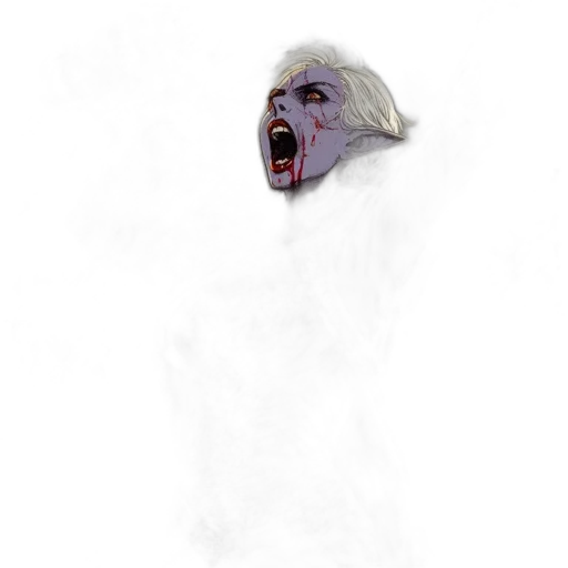 creature, face, mask, hair transparent PNG cut-out