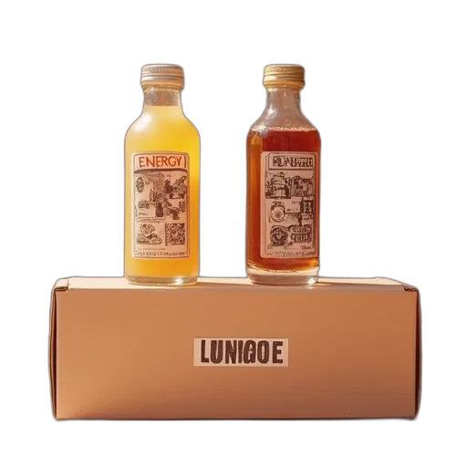bottle, energy, shot, displayed transparent PNG cut-out
