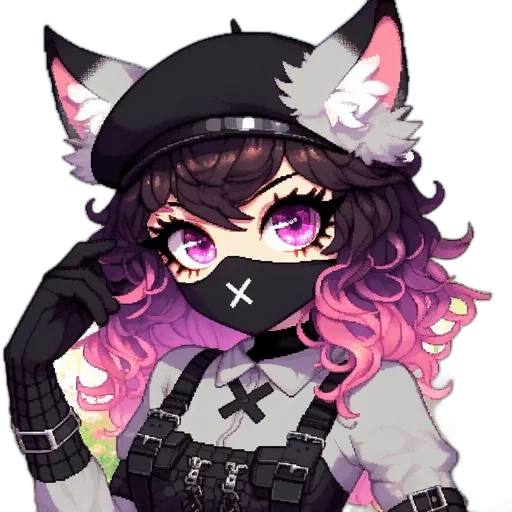 staff, weapon, jacket, hat transparent PNG cut-out