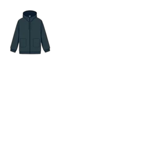 jacket, 3d render, dark, blue transparent PNG cut-out