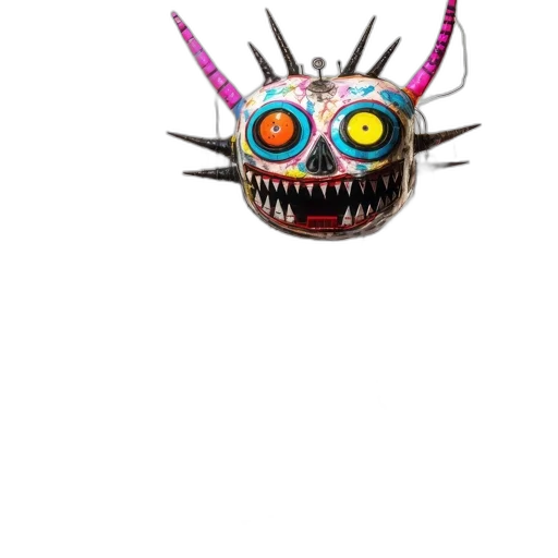 mask, robot, creature, staff transparent PNG cut-out