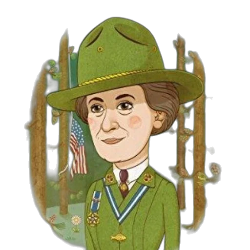 staff, cartoon, illustrated, portrait transparent PNG cut-out