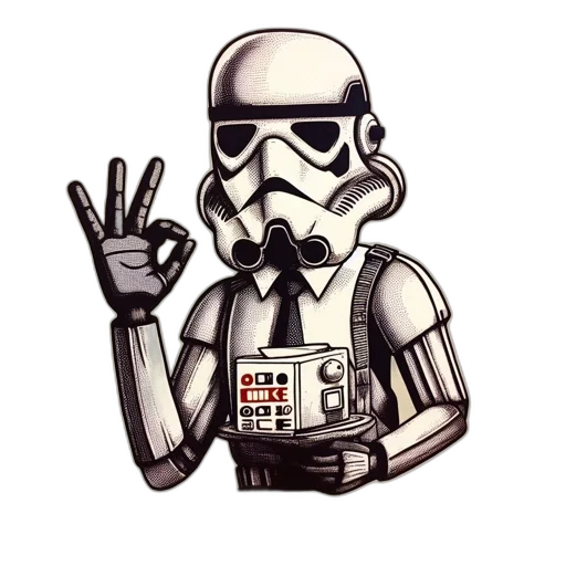 robot, pixel art, comic book art, cartoon transparent PNG cut-out