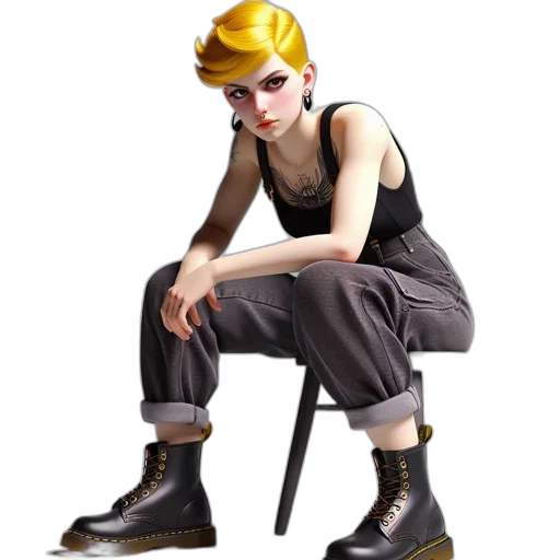 staff, shoes, jewelry, jacket transparent PNG cut-out