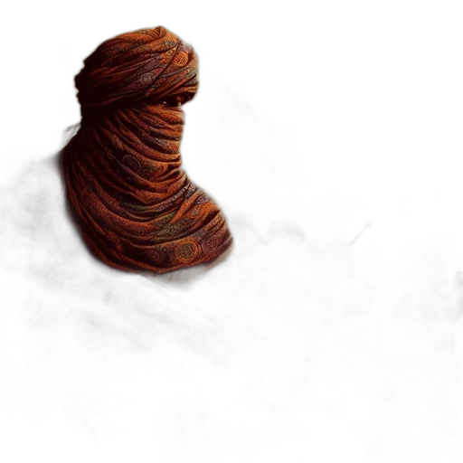 hair, hat, staff, creature transparent PNG cut-out
