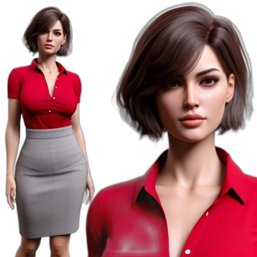 dress, 3d render, concept art, photorealistic transparent PNG cut-out