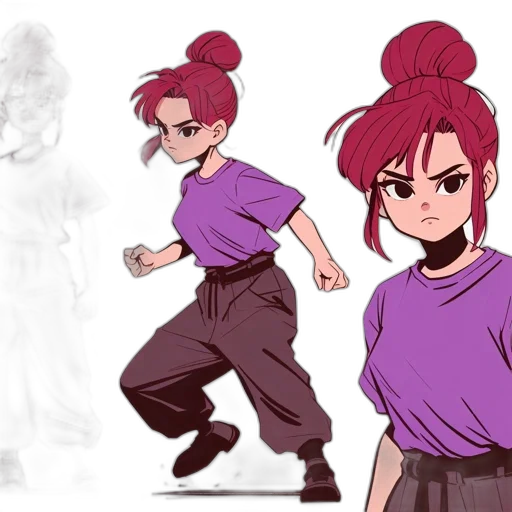 concept art, anime, cartoon, comic book art transparent PNG cut-out