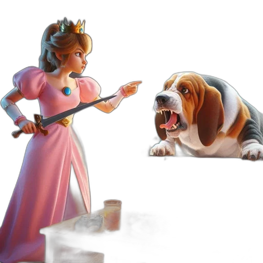 staff, crown, concept art, 3d render transparent PNG cut-out