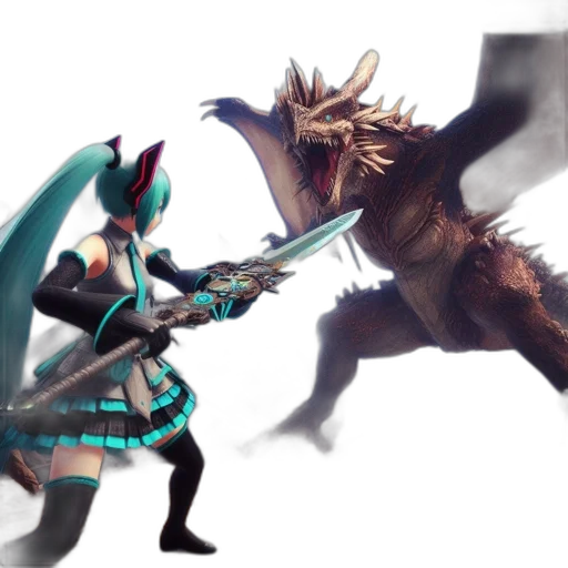 dragon, sword, weapon, creature transparent PNG cut-out
