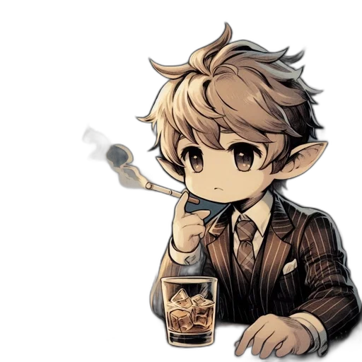 staff, pixel art, anime, cartoon transparent PNG cut-out