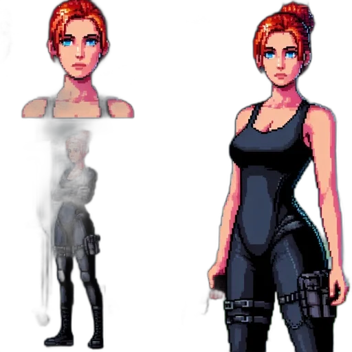 dress, weapon, jacket, staff transparent PNG cut-out