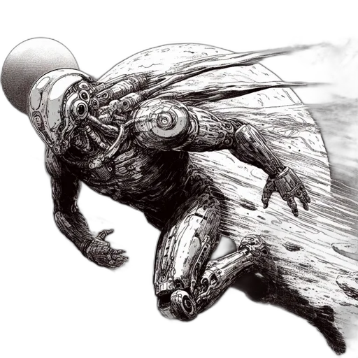 creature, dragon, animal, robot transparent PNG cut-out