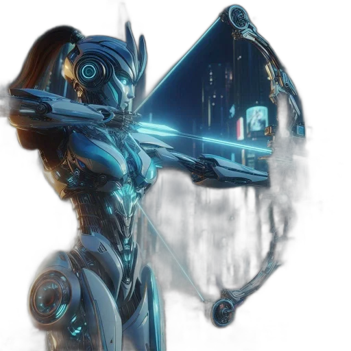 robot, weapon, staff, sword transparent PNG cut-out