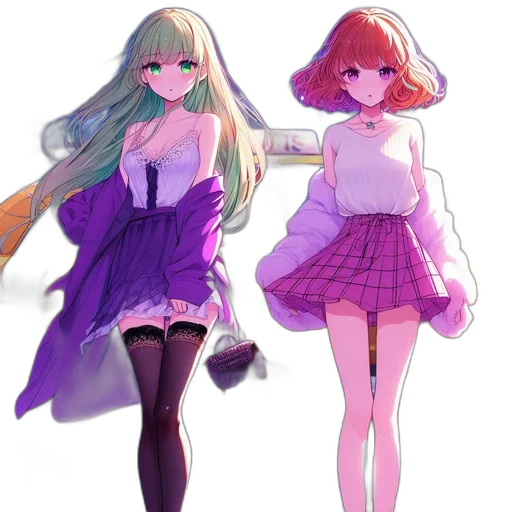 dress, concept art, anime, pixel art transparent PNG cut-out