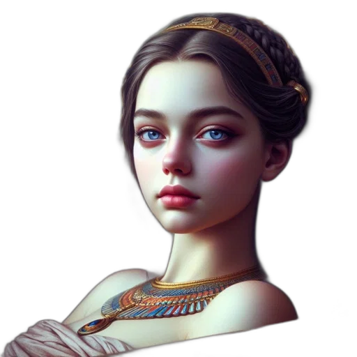 jewelry, crown, face, staff transparent PNG cut-out