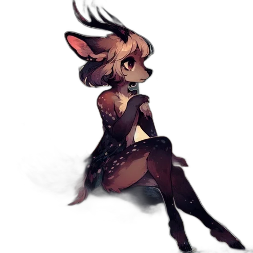 creature, dress, staff, animal transparent PNG cut-out
