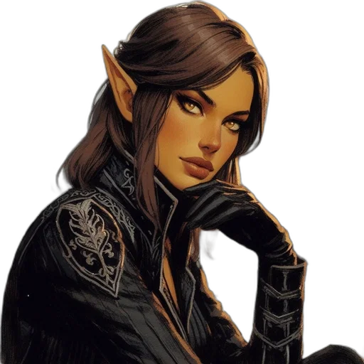 face, fantasy art, concept art, comic book art transparent PNG cut-out