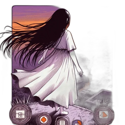 dress, fantasy art, concept art, comic book art transparent PNG cut-out