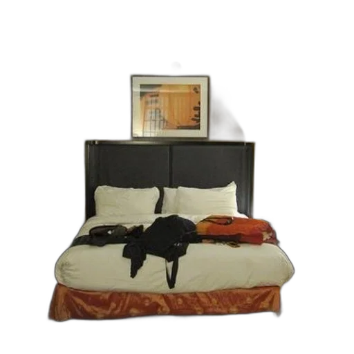 furniture, hotel, room, bed transparent PNG cut-out