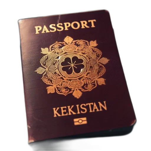 maroon-covered, passport, kekistan, features transparent PNG cut-out