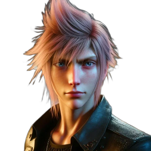 face, jacket, hair, concept art transparent PNG cut-out