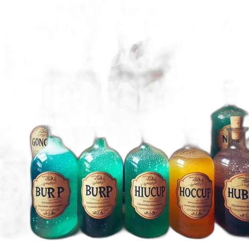 bottle, colorful, bottles, filled transparent PNG cut-out