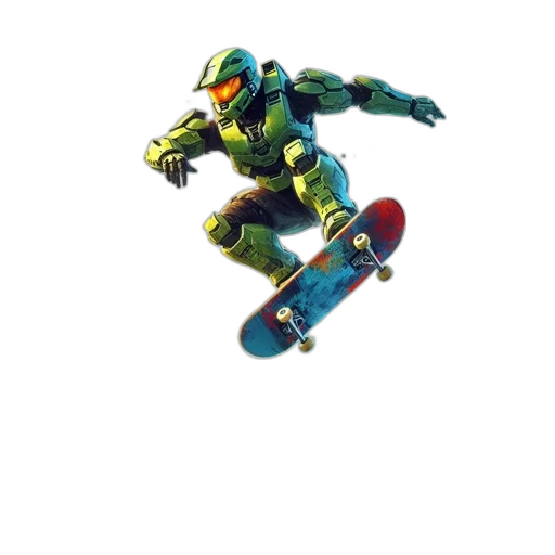 robot, weapon, 3d render, concept art transparent PNG cut-out