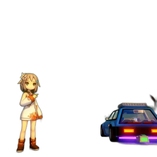 car, weapon, robot, pixel art transparent PNG cut-out