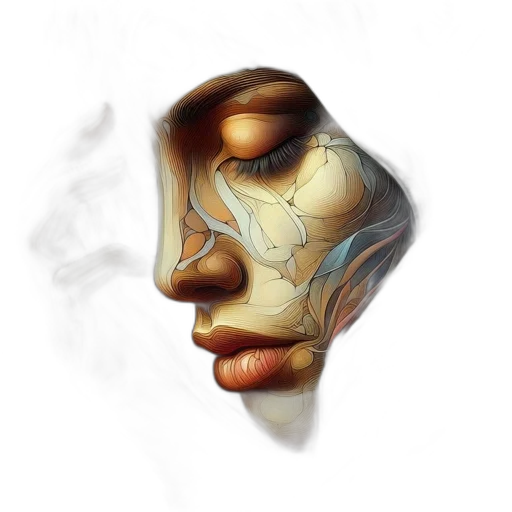 face, mask, crown, jewelry transparent PNG cut-out
