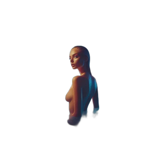 dress, hair, robot, face transparent PNG cut-out