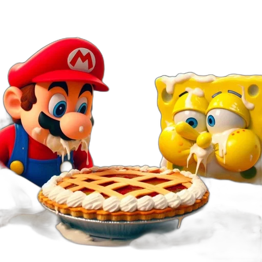 food, animal, crown, 3d render transparent PNG cut-out