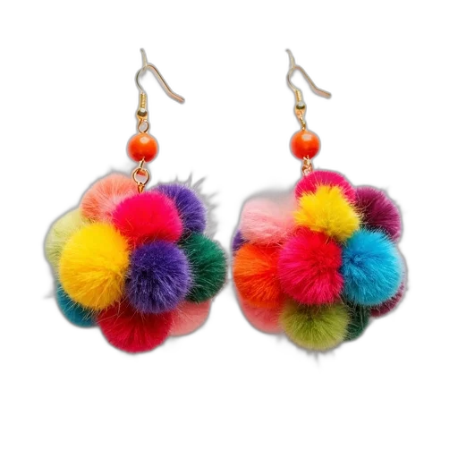jewelry, image, pair, multicolored transparent PNG cut-out