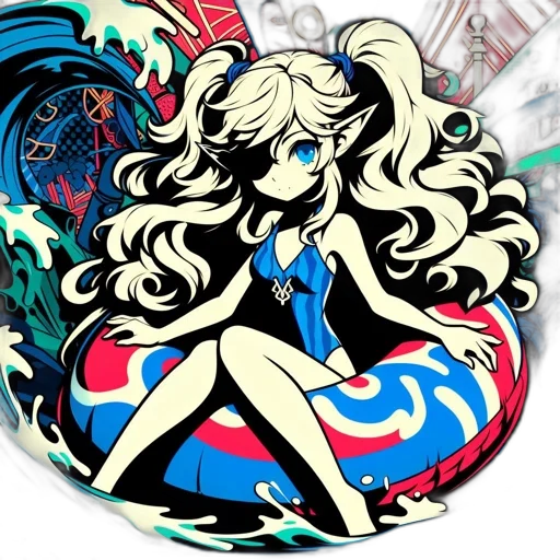 hair, dress, cartoon, anime transparent PNG cut-out