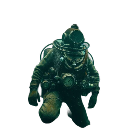 mask, robot, creature, staff transparent PNG cut-out