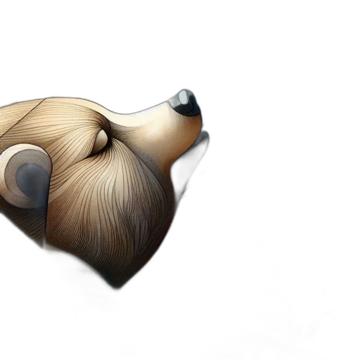 hair, mask, animal, creature transparent PNG cut-out