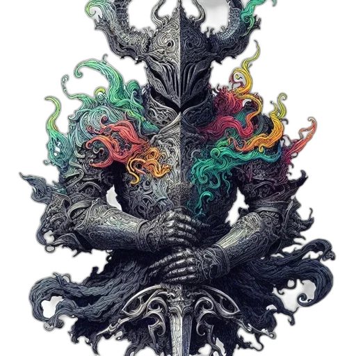crown, dragon, sword, staff transparent PNG cut-out
